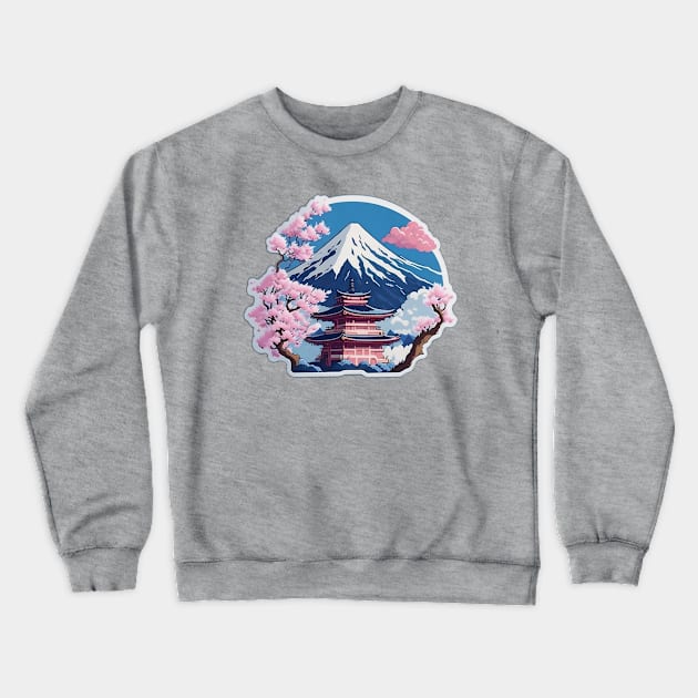 Mount fuji Crewneck Sweatshirt by MinhaDesigns